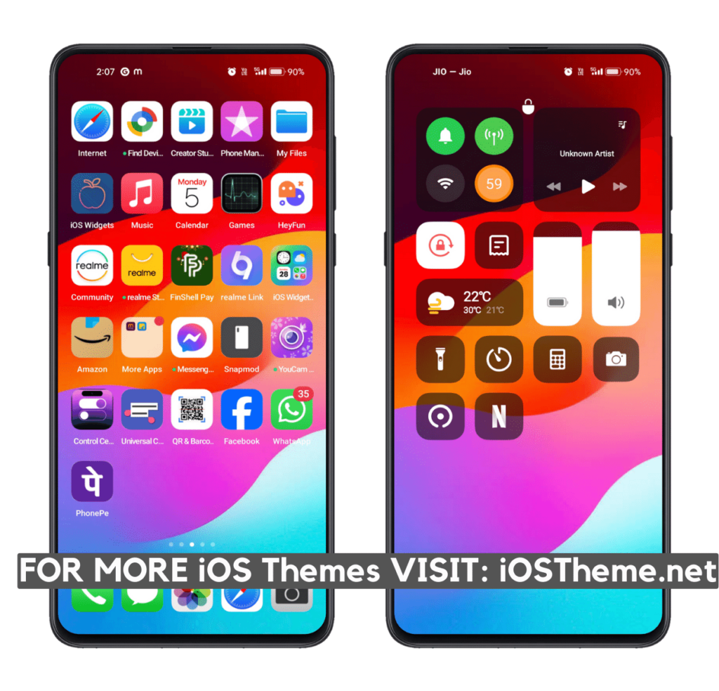 ios 17.3 ios theme download for oppo