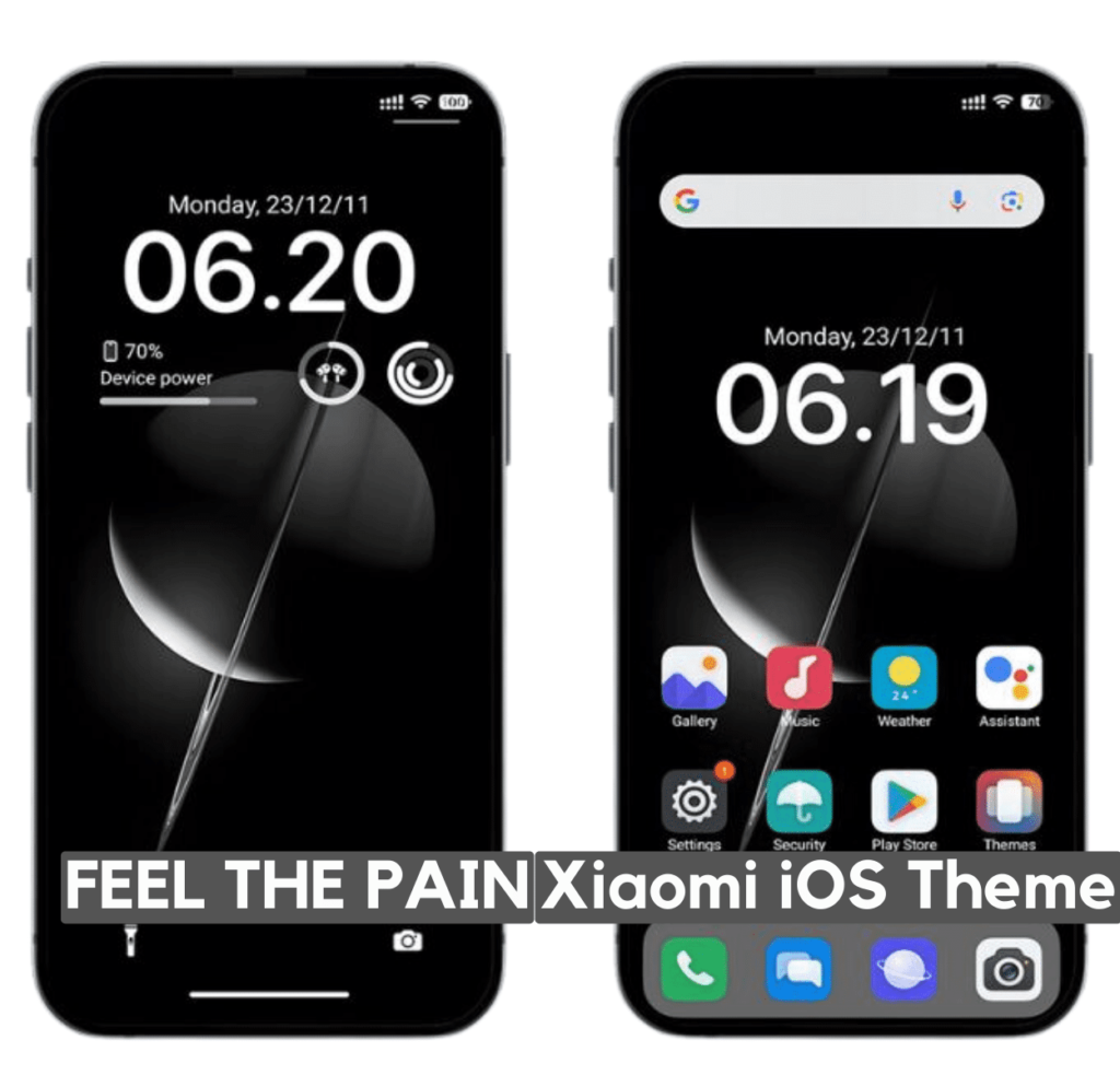 feel the pain ios theme for hyperos