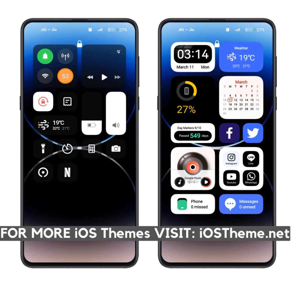 iphone 15 dark ios theme for realme