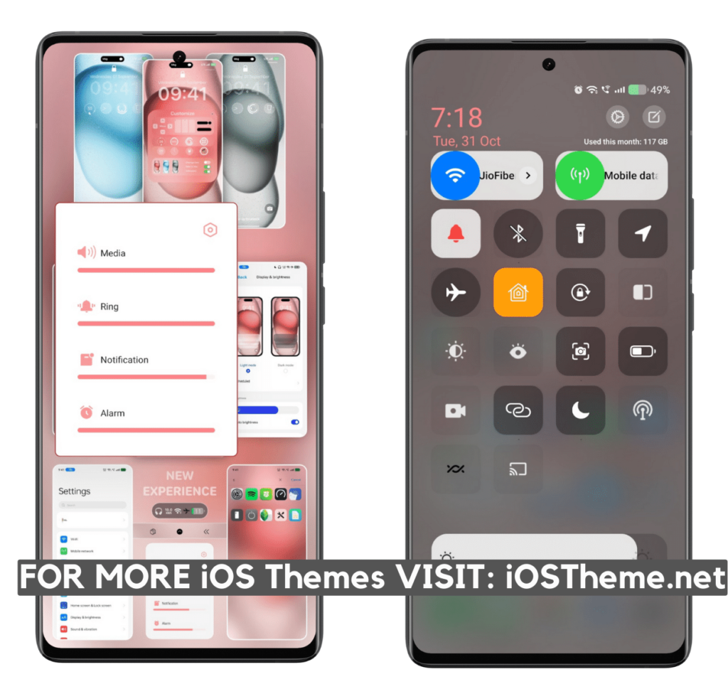 Phone 15 Plus iOS Theme for OPPO Realme