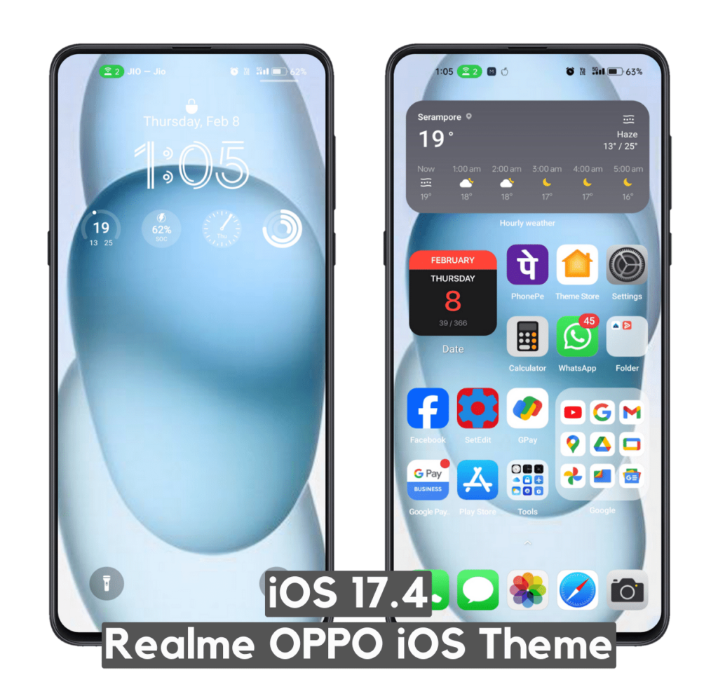 ios 17.4 ios theme for realme 