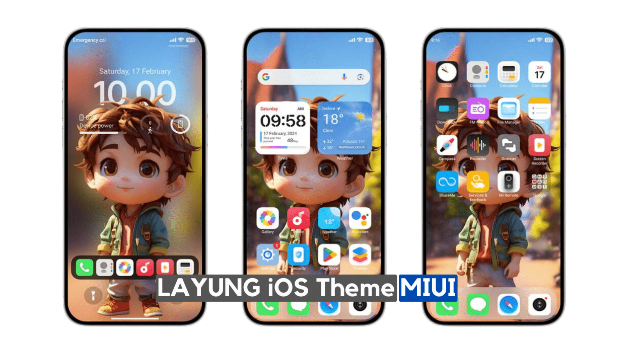 LAYUNG MIUI iOS Theme with iOS Widgets