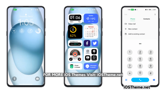 iOS 17.4 iOS Theme for Realme