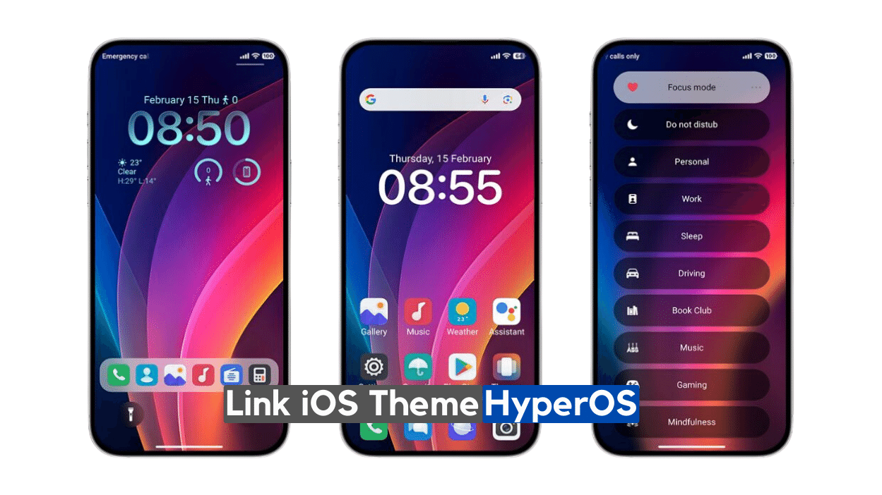 Link iOS Theme for HyperOS with Always on Display Features - iOS Themes