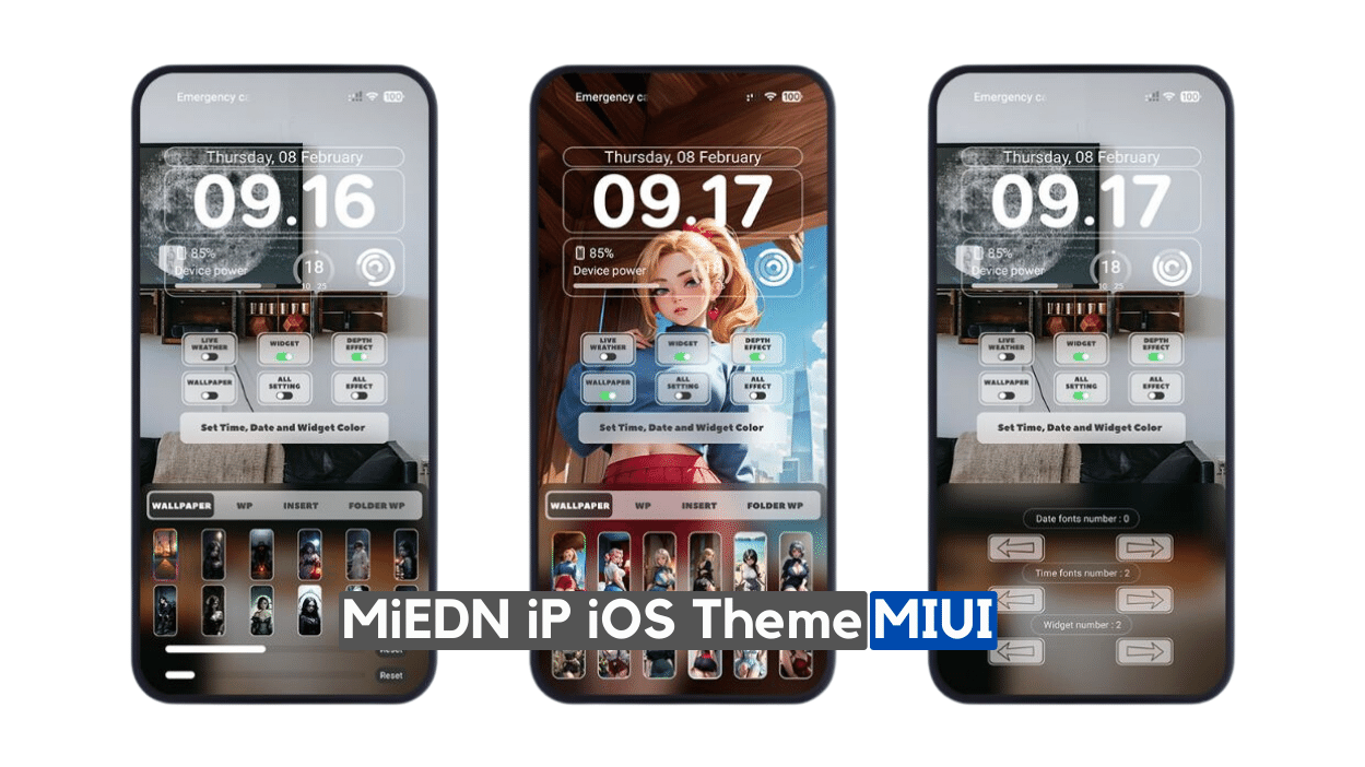 MiEDN iP MIUI iOS Theme with Dark Mode