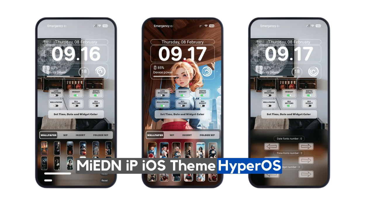 MiEDN iP iOS Theme for HyperOS with Dark Mode