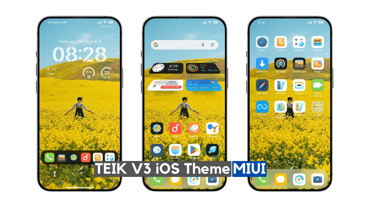 TEIK V3 MIUI iOS Theme with iOS Style