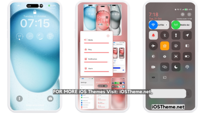 Phone 15 Plus iOS Theme for Realme