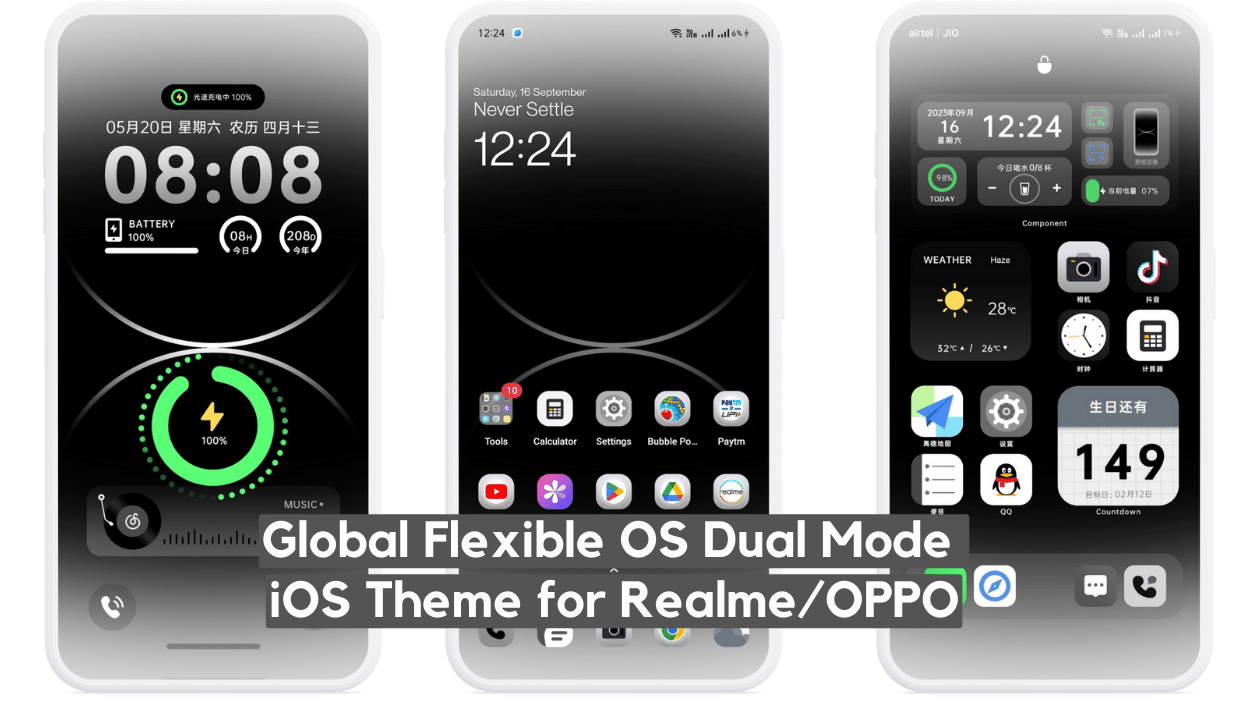 SmartOS Component iOS Theme for Realme UI & OPPO with Dynamic Experience