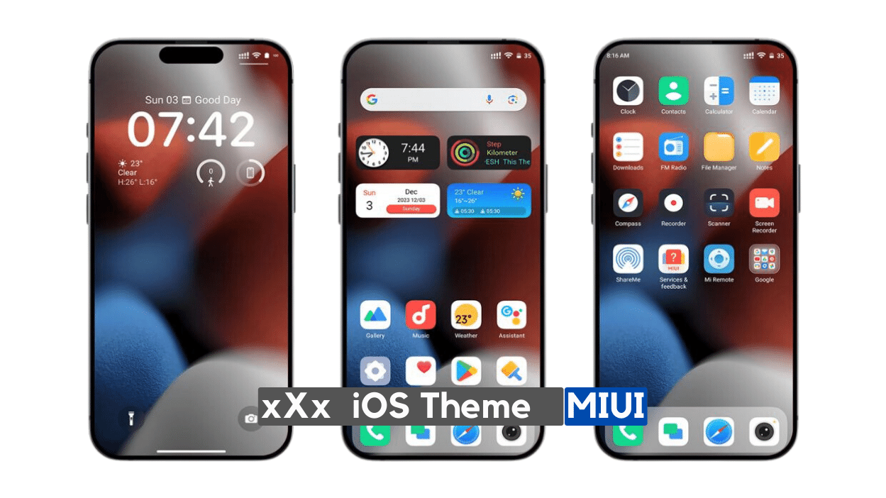 xXx MIUI iOS Theme with Full iOS Style