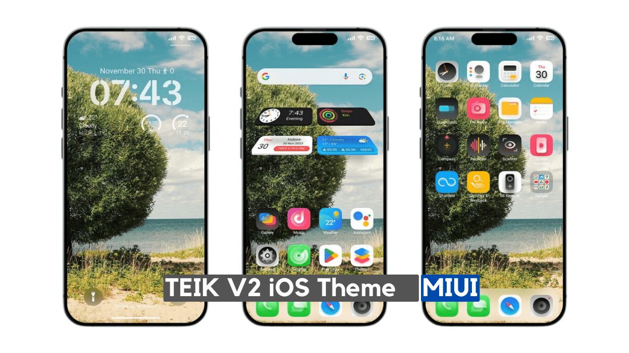 TEIK V2 MIUI iOS Theme with Dynamic UI