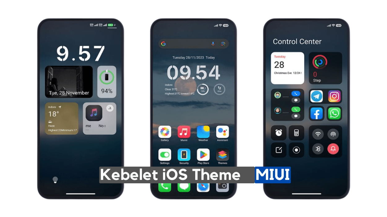 Kebelet MIUI iOS Theme with Dark Mode