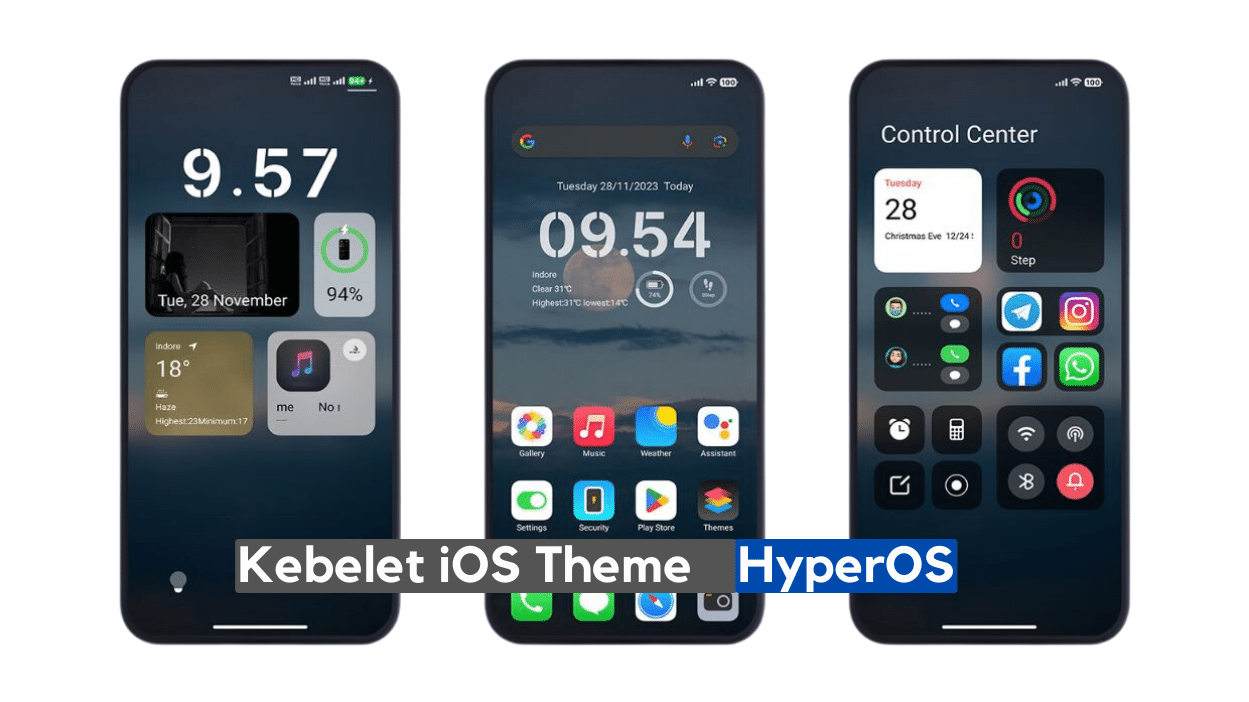 Kebelet iOS Theme for HyperOS with Dark Mode