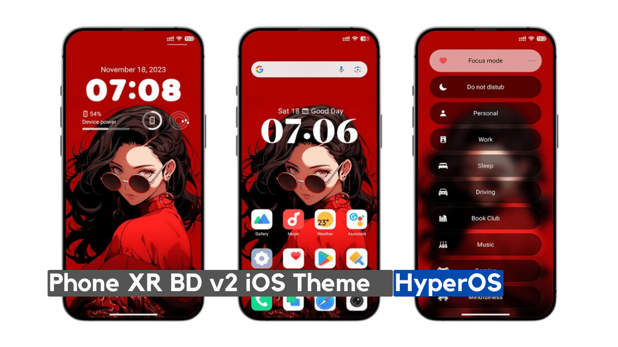 Phone XR BD v2 iOS Theme for HyperOS with Complete iOS Style