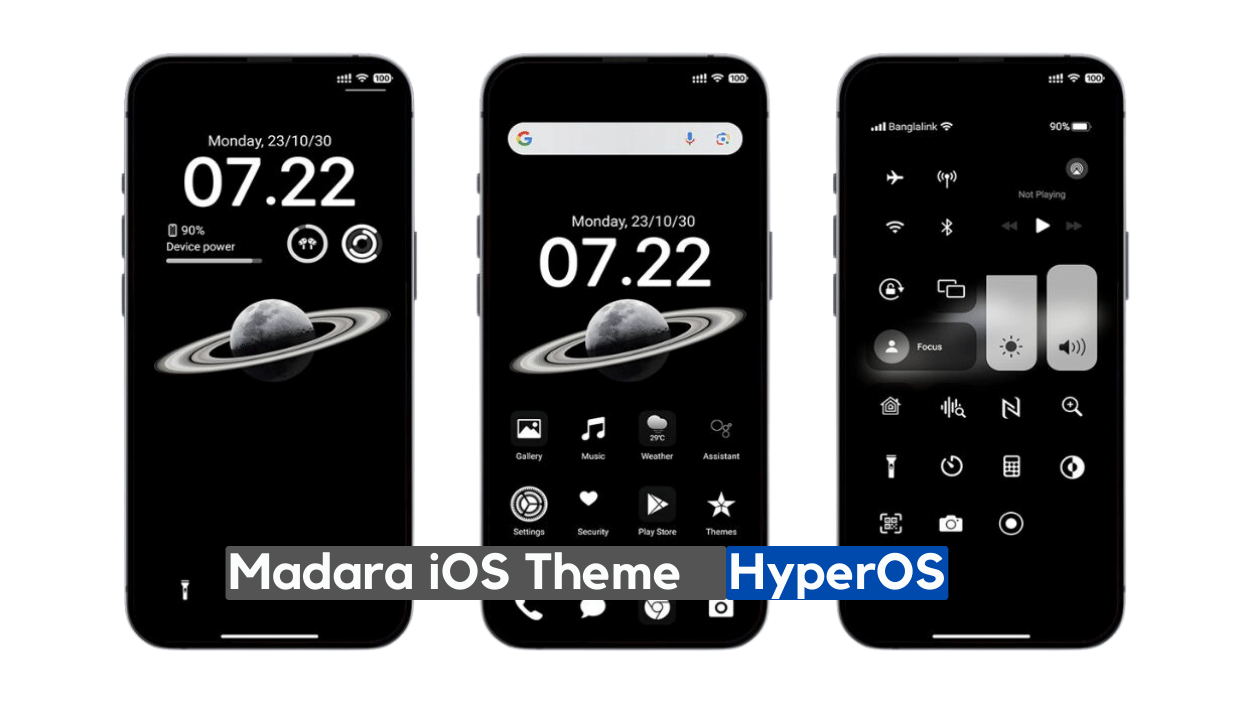 Madara iOS Theme for HyperOS with Beautiful Widgets