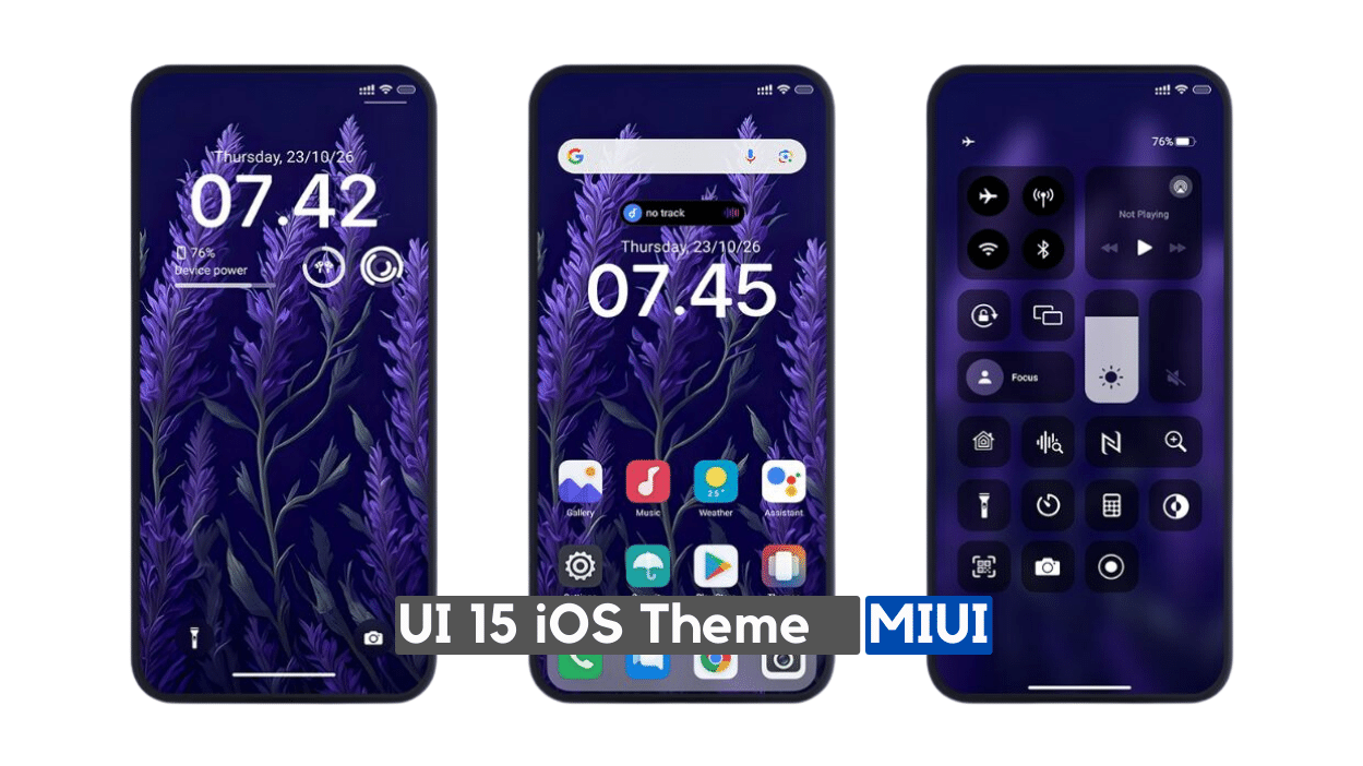 Ui 15 MIUI iOS Theme with Cool iOS Style