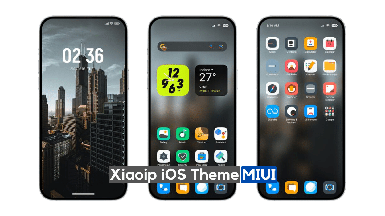 Xiaoip MIUI iOS Theme with Dark Mode